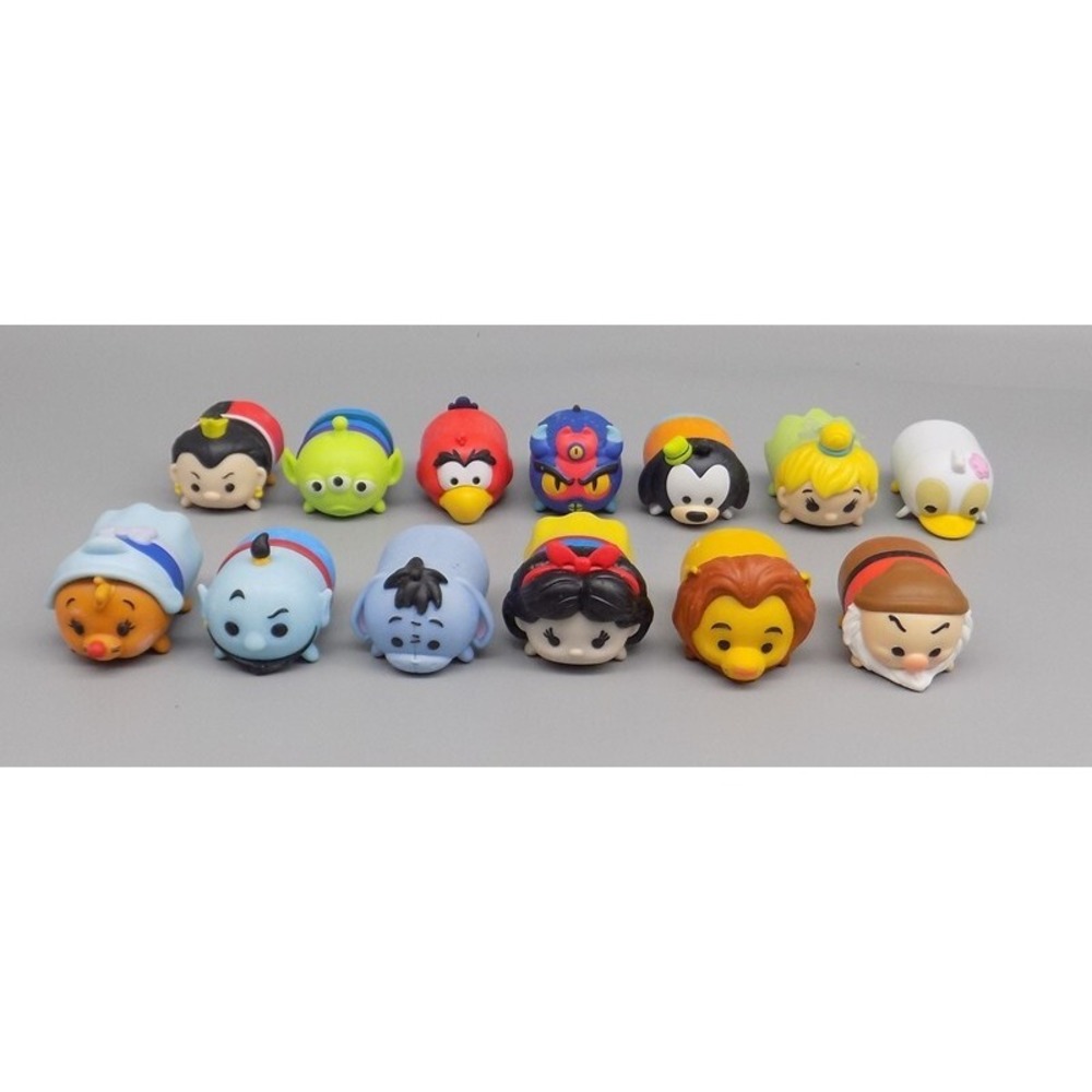13 Disney Tsum Tsum Figures Vinyl Snow White Goofy Tinkerbell Eyore Dwarf